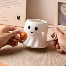 Carica l'immagine nel visualizzatore di Gallery, Tazza fantasma di zucca - Dolce fantasma con zucca - perfetta per Halloween