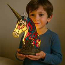 Carica l'immagine nel visualizzatore di Gallery, LeuchtUnicorno - lampada fatta a mano che illumina i cuori