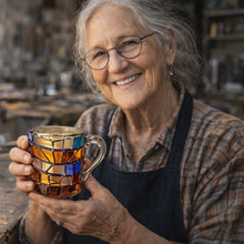 Lade das Bild in den Galerie-Viewer, Handgemachte 3D Leseglück-Tasse - das Original