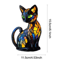 Lade das Bild in den Galerie-Viewer, Leuchtkatze – handgefertigte Lampe, die Herzen erstrahlen lässt