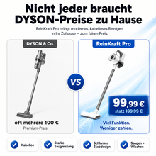 Lade das Bild in den Galerie-Viewer, ReinKraft Pro – Kabelloser 2-in-1 Premium-Akku-Staubsauger starker Zyklon-Saugkraft