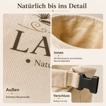 Carica l'immagine nel visualizzatore di Gallery, LaibLiebe – Natürlicher Brotbeutel aus Bienenwachs