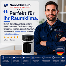 Lade das Bild in den Galerie-Viewer, NanoChill Pro - Mobiler Klimakühler – Keine Installation erforderlich | Kühlt per Knopfdruck