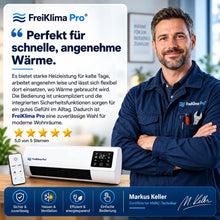 Carica l'immagine nel visualizzatore di Gallery, FreiKlima Pro – Condizionatore portatile e riscaldamento senza installazione | 2-in-1 | Fino a 51 m²