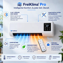 Carica l'immagine nel visualizzatore di Gallery, FreiKlima Pro – Condizionatore portatile e riscaldamento senza installazione | 2-in-1 | Fino a 51 m²