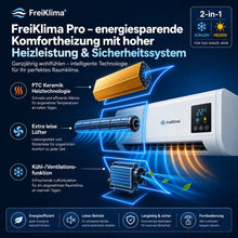 Carica l'immagine nel visualizzatore di Gallery, FreiKlima Pro – Condizionatore portatile e riscaldamento senza installazione | 2-in-1 | Fino a 51 m²
