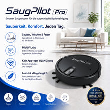 Carica l'immagine nel visualizzatore di Gallery, SaugPilot Pro – der kompakte Bodenhelfer für jeden Tag