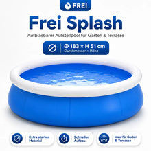 Carica l'immagine nel visualizzatore di Gallery, Frei Splash – Aufblasbarer Aufstellpool für Garten & Terrasse