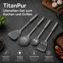 Carica l'immagine nel visualizzatore di Gallery, TitanPur Utensilien-Set zum Kochen und Grillen