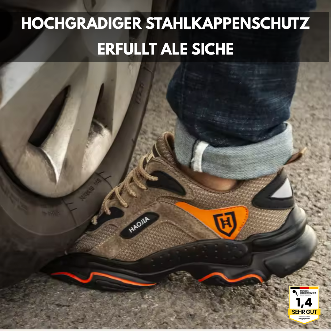 SafeSneak Comfort+ ergonomischer Sicherheitsschuh mit anatomisch geformter Sohle - Zertifiziert nach EN ISO 20345