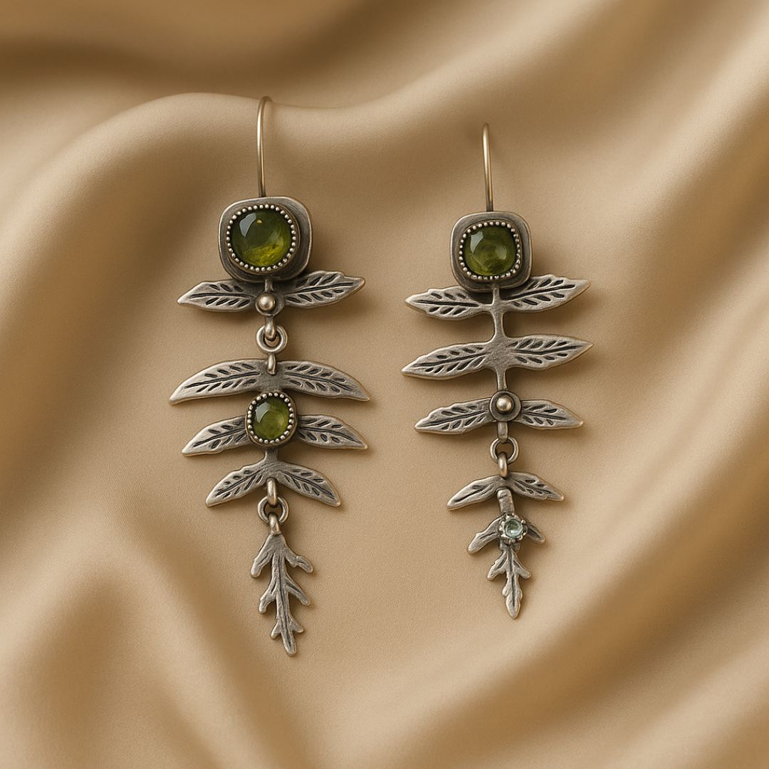 Orecchini vintage in natura – Brillo d'argento