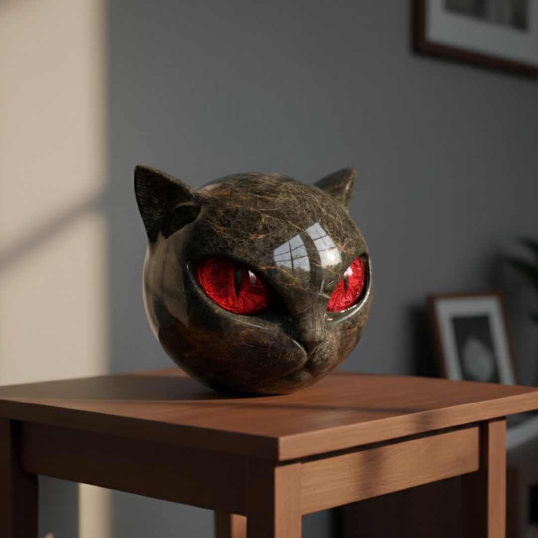 Steinskulptur Katze