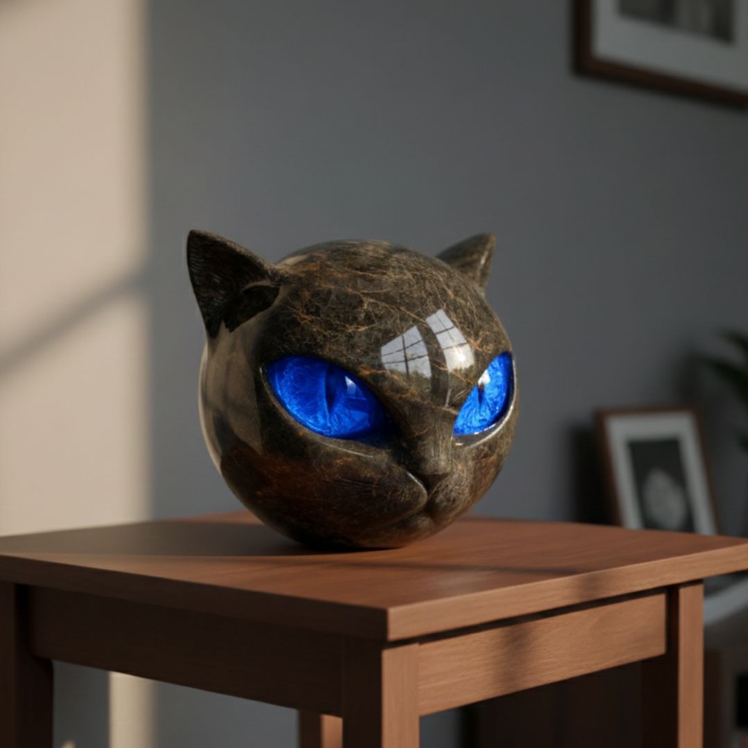 Steinskulptur Katze