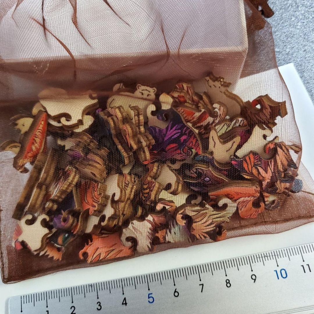 Puzzle 3D in legno a forma di gatto