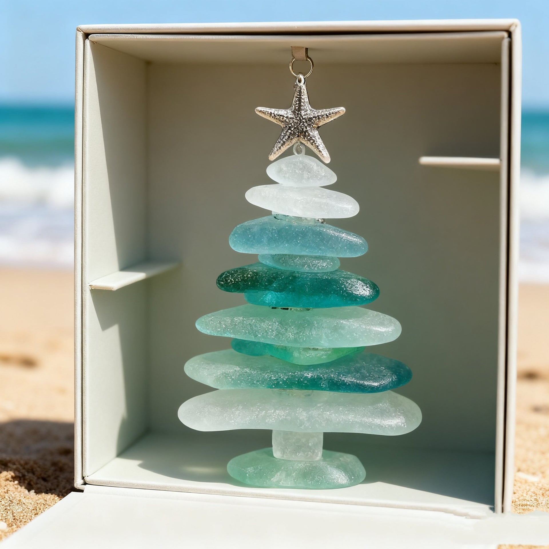 Calendario dell'Avvento magico con vetro di mare – Ogni giorno un vero tesoro ritrovato