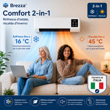 Lade das Bild in den Galerie-Viewer, Brezza Pro – Condizionatore Portatile &amp; Riscaldatore senza Installazione | 2-in-1
