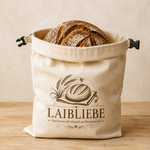 Carica l'immagine nel visualizzatore di Gallery, LaibLiebe – Natürlicher Brotbeutel aus Bienenwachs