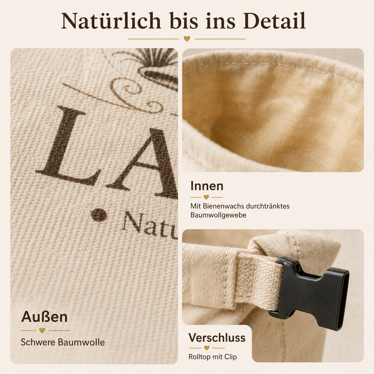 LaibLiebe – Natürlicher Brotbeutel aus Bienenwachs