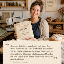Lade das Bild in den Galerie-Viewer, LaibLiebe – Brot länger frisch halten. Natürlich, handwerklich, mit echtem Bienenwachs