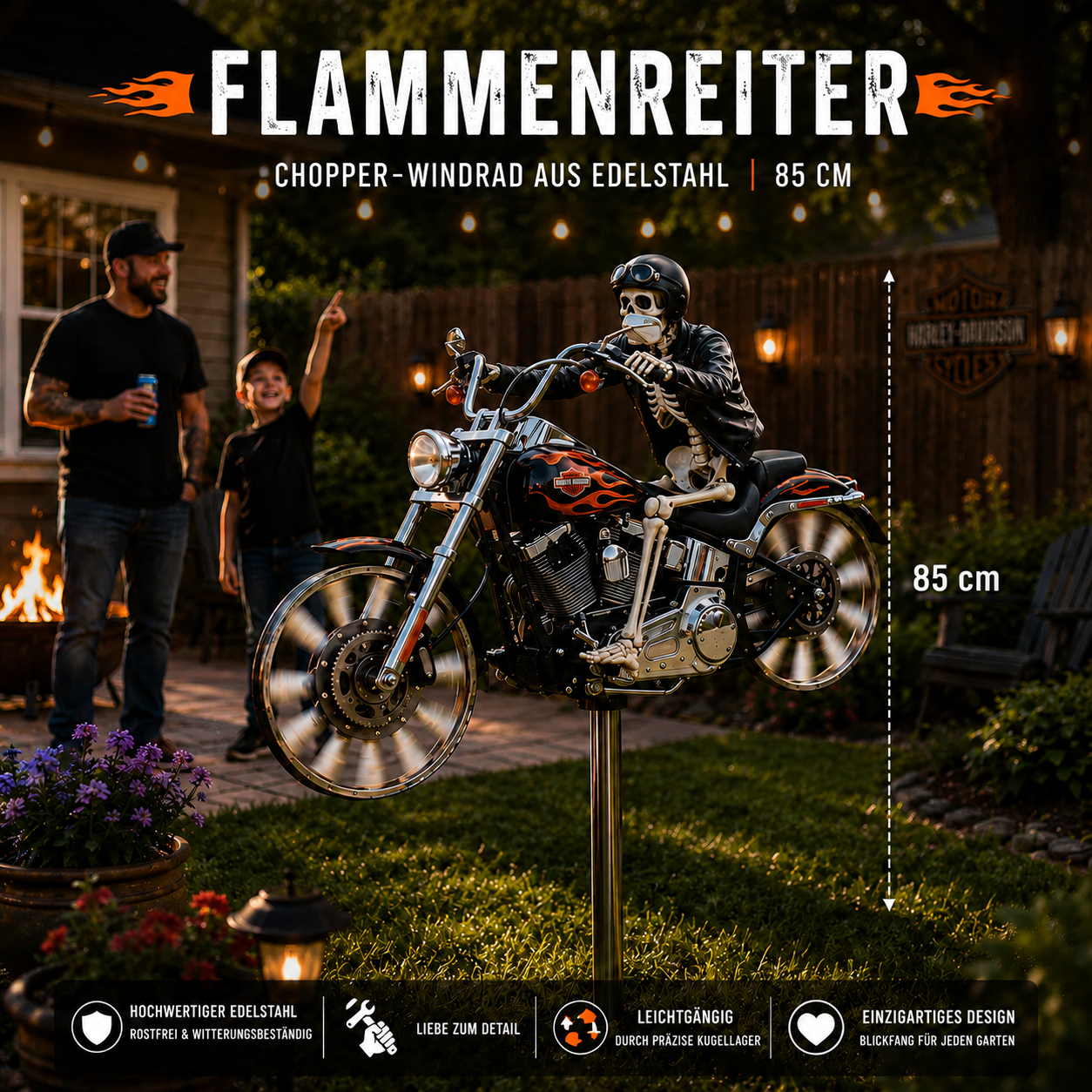 Chopper eolico "Cavaliere di fiamma"