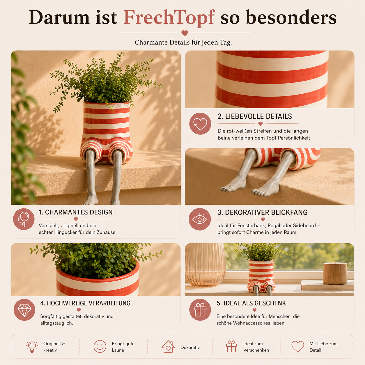 FrechTopf – der Pflanztopf mit Persönlichkeit