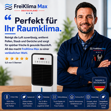 Lade das Bild in den Galerie-Viewer, FreiKlima Max - Mobile Allround-Klimaanlage – Kühlt im Sommer, Heizt im Winter | Ohne Installation

