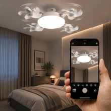 Lade das Bild in den Galerie-Viewer, FreiKlima Pro Klimaventilator 2in1 – 4-Flügel einklappbarer Deckenventilator mit Kühlfunktion, Licht &amp; Fernbedienung
