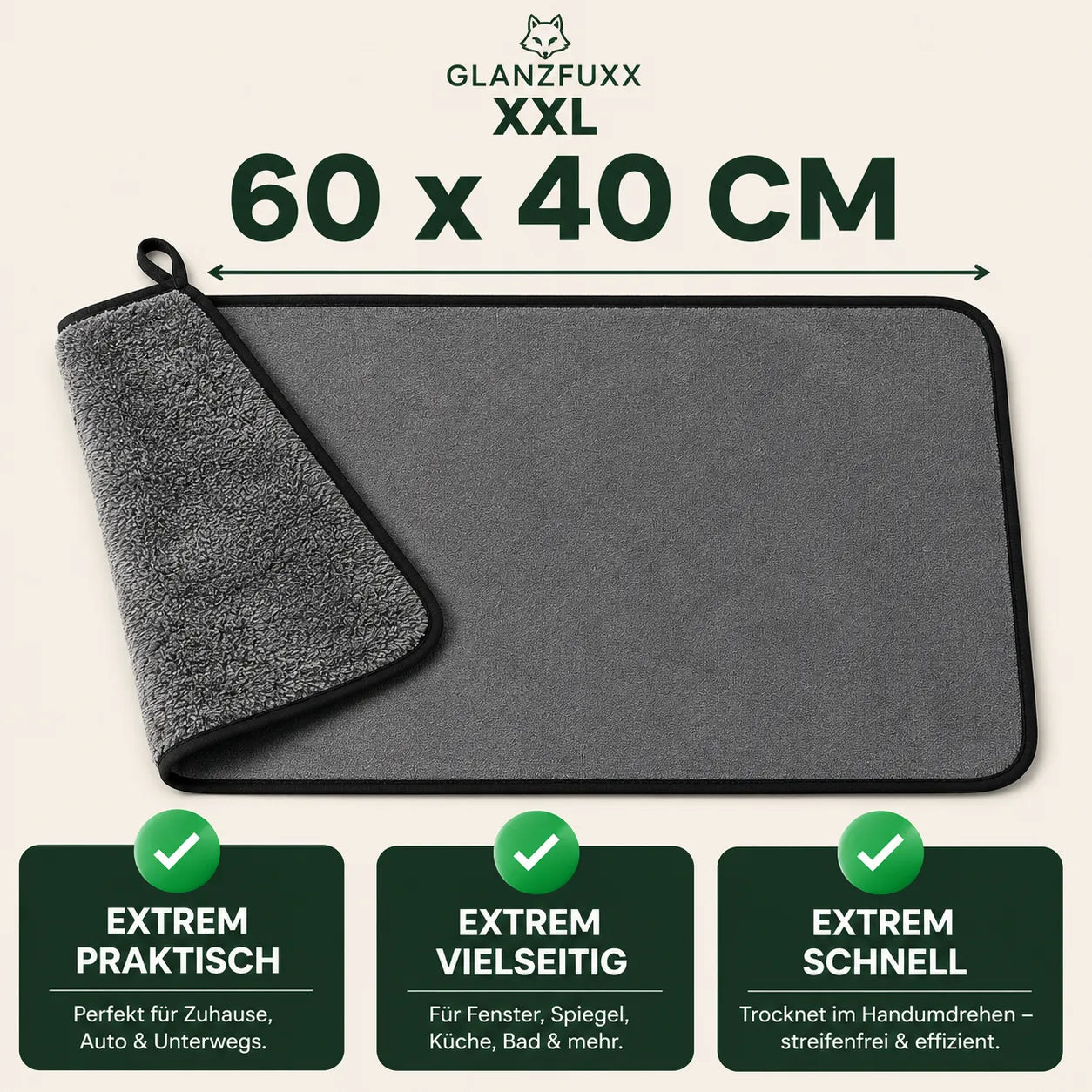 GlanzFuxx XXL – Il panno in microfibra XXL per una brillantezza perfetta