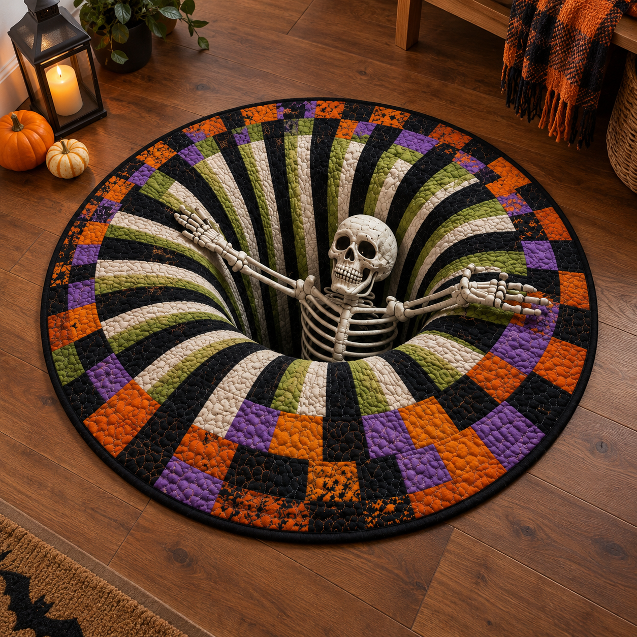 GruselVortex 3D – der täuschend echte Halloween-Illusionsteppich