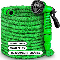 Powerflex Set - Flexibler Gartenschlauch inkl. 7 Funktionen Hochdruck Brause