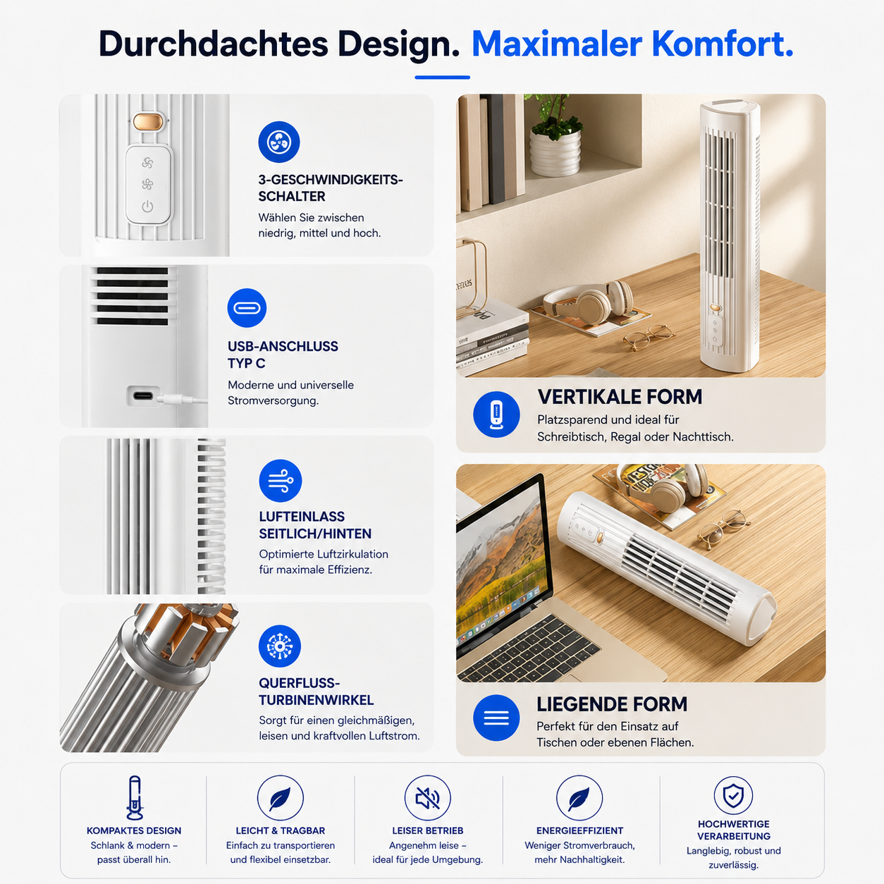 HomeCooler Ultra - Mobile Klimaanlage – Keine Installation nötig | Kühlt sofort mit einem Druck