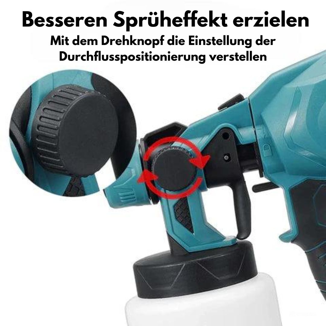 PaintMax - Spruzzatore di vernice senza fili ad alta pressione per una verniciatura rapida, efficiente e uniforme