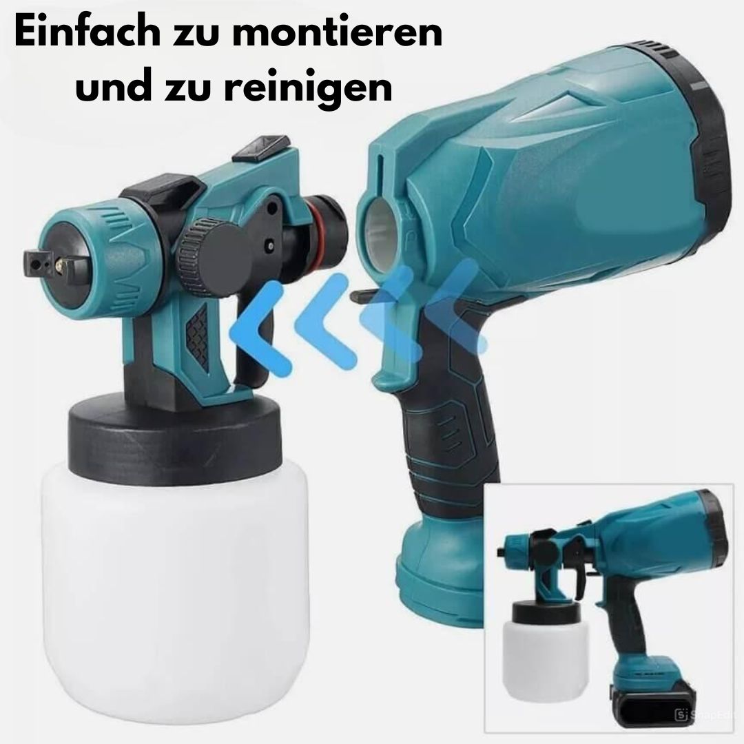 PaintMax - Spruzzatore di vernice senza fili ad alta pressione per una verniciatura rapida, efficiente e uniforme