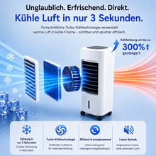 Carica l'immagine nel visualizzatore di Gallery, KlimaFresh – Mobiler Luftkühler – Keine Installation erforderlich | Kühlt bis zu 50 m²
