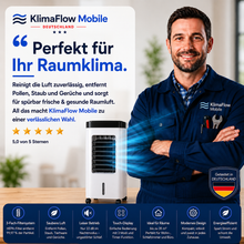 Carica l'immagine nel visualizzatore di Gallery, KlimaFlow Mobile - Mobiler Luftkühler – Keine Installation erforderlich | Kühlt bis zu 50 m²
