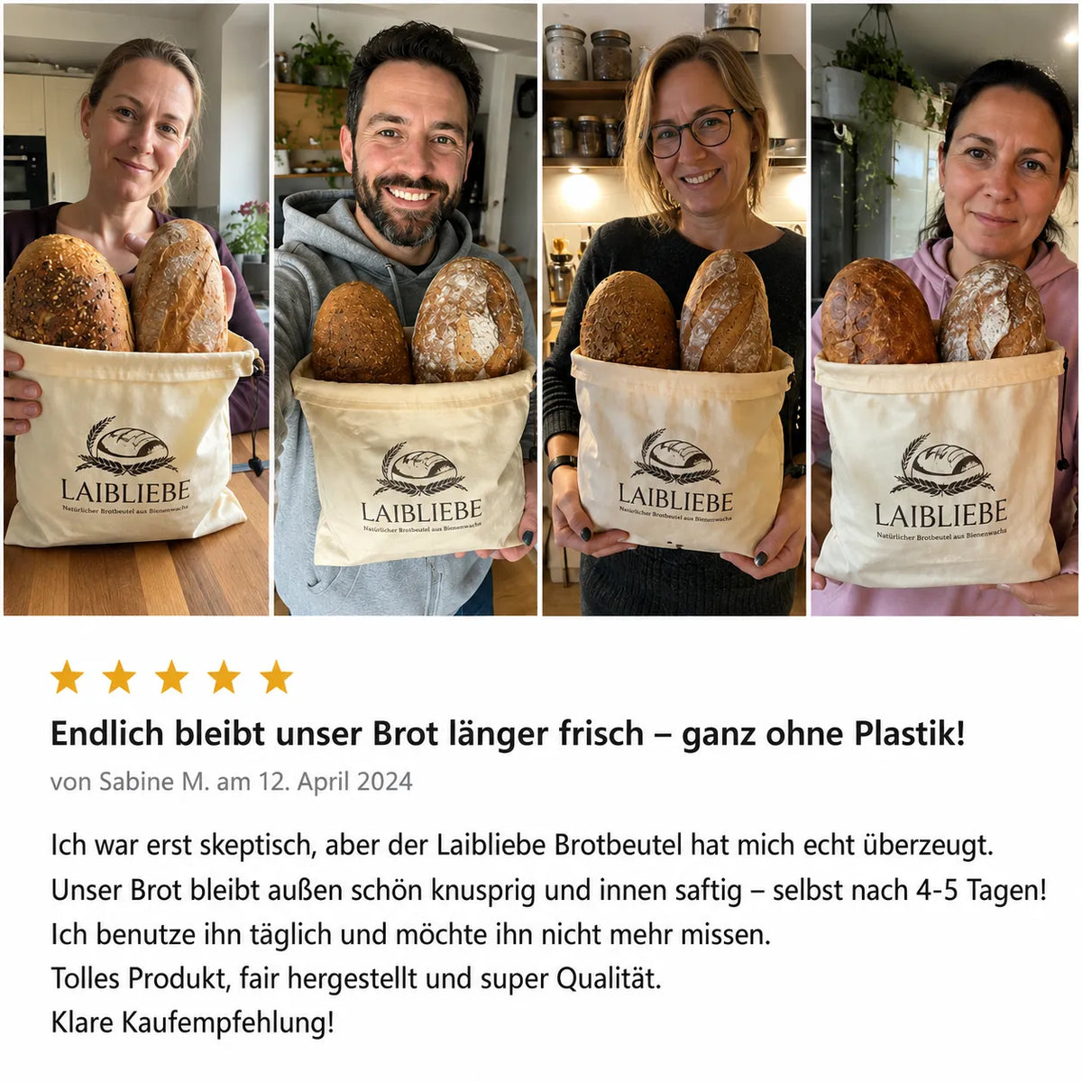 LaibLiebe – Natürlicher Brotbeutel aus Bienenwachs