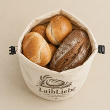 Carica l'immagine nel visualizzatore di Gallery, LaibLiebe – Natürlicher Brotbeutel aus Bienenwachs