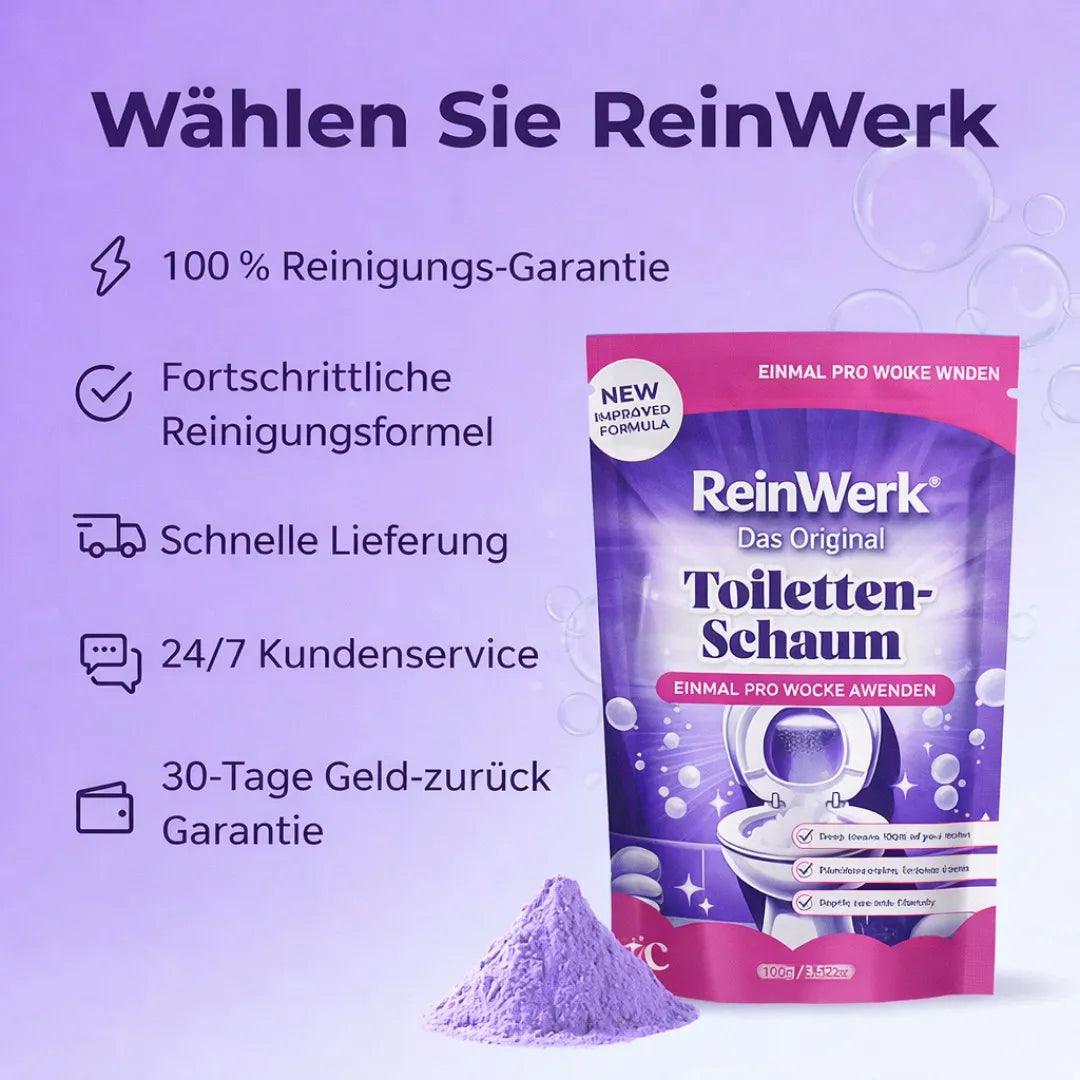 ReinWerk - Das Original – kraftvoll gegen Verstopfungen, Ablagerungen & WC-Schmutz