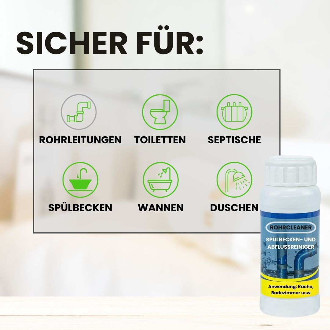 Rohrcleaner - reinigt jeden Abfluss in Sekunden