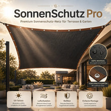 Lade das Bild in den Galerie-Viewer, SonnenSchutz Pro – Premium Sonnenschutz-Netz für Terrasse &amp; Garten
