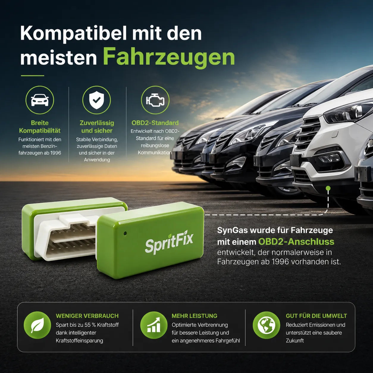 SpritFix - Riduce il consumo di carburante di ogni auto fino al 50%