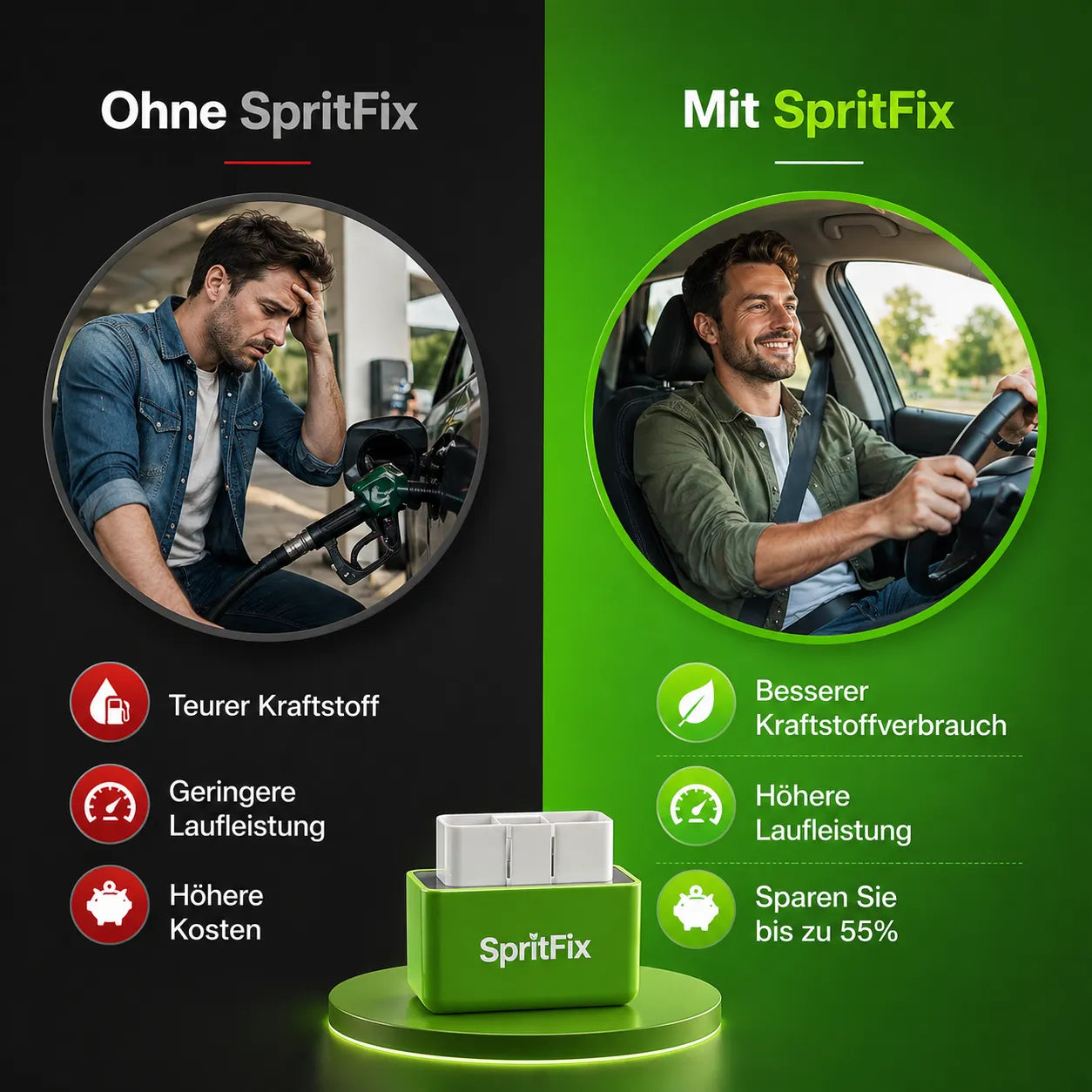 SpritFix - Riduce il consumo di carburante di ogni auto fino al 50%