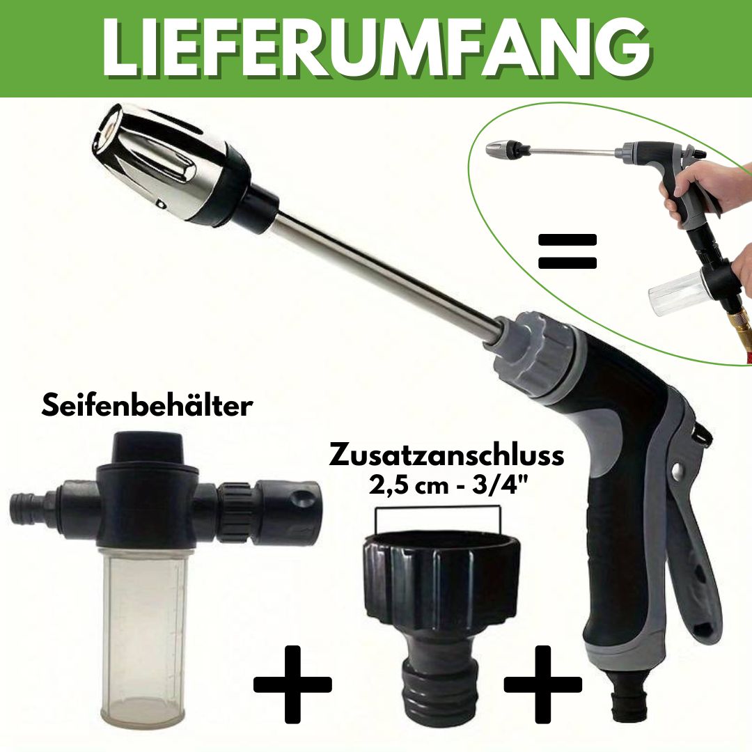 Turbowasher Set - Power-Hochdruckreiniger + Seifenbehälter