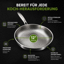 Lade das Bild in den Galerie-Viewer, TitanPur Pro – Beschichtungsfreie Titanpfanne ohne PFAS &amp; PTFE | 30 cm