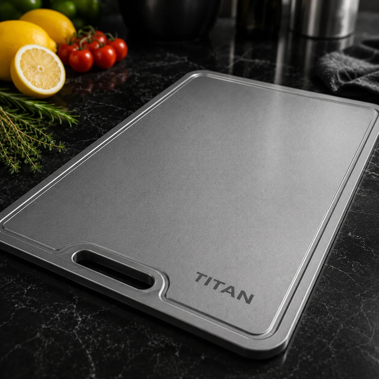 TitanPure Pro — Tagliere in titanio
