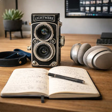 Lade das Bild in den Galerie-Viewer, Lichtwerk RetroCam TLR – Vintage Digitalkamera mit Filmlook
