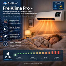 Lade das Bild in den Galerie-Viewer, FreiKlima Pro – energiesparende tragbare Komfortheizung mit hoher Heizleistung &amp; Sicherheitssystem ohne Installation | Bis 51 m²
