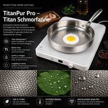 Lade das Bild in den Galerie-Viewer, TitanPur Pro Premium Titan Schmor- &amp; Hackfleischpfanne mit hohem Rand für vielseitiges Braten und Schmoren