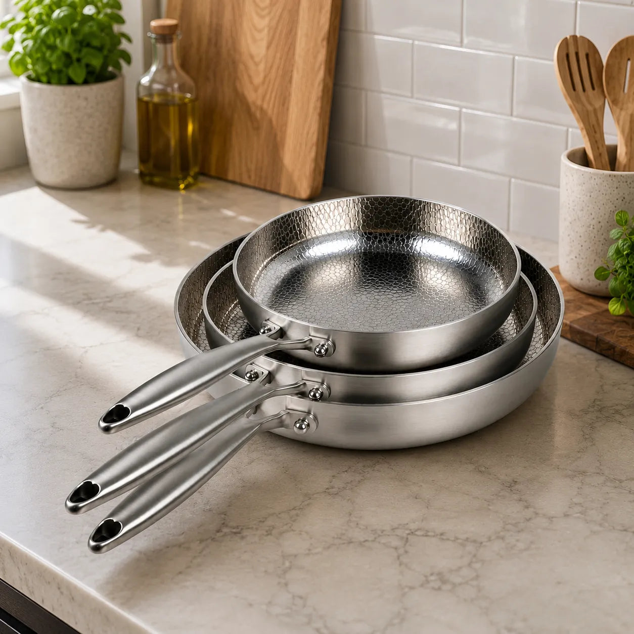 TitanPur Pro Premium Titan Schmor- & Hackfleischpfanne mit hohem Rand für vielseitiges Braten und Schmoren