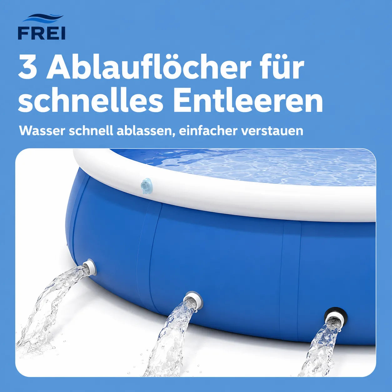 Frei Splash – Aufblasbarer Aufstellpool für Garten & Terrasse